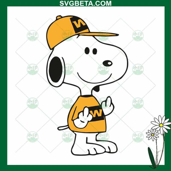 Snoopy Washington Football SVG