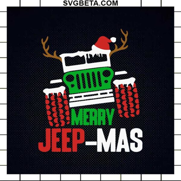 Santa Merry Jeepmas SVG