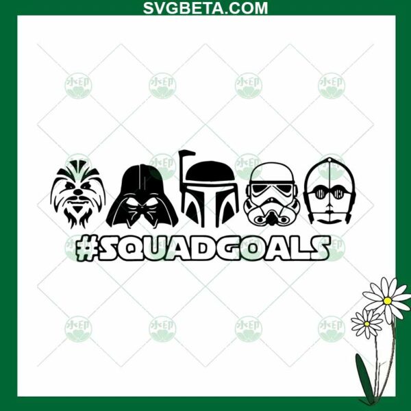 Star Wars Squad goals SVG, Star Wars SVG, Star Wars Squad goals Face SVG