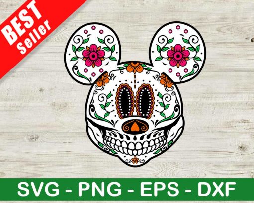 Day Of The Dead Mickey Mouse Svg