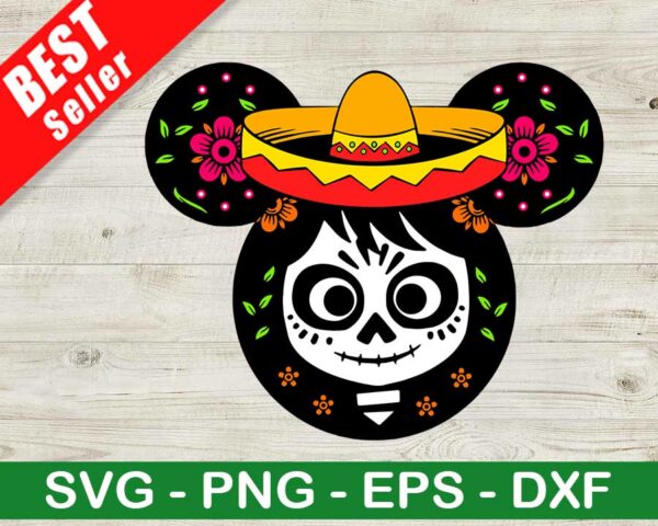 Coco Mickey Ears SVG