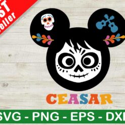 Coco Mickey Head Day Of The Dead SVG