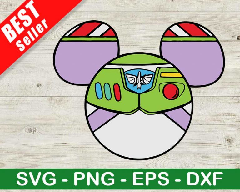 Buzz Lightyear Mickey Head SVG