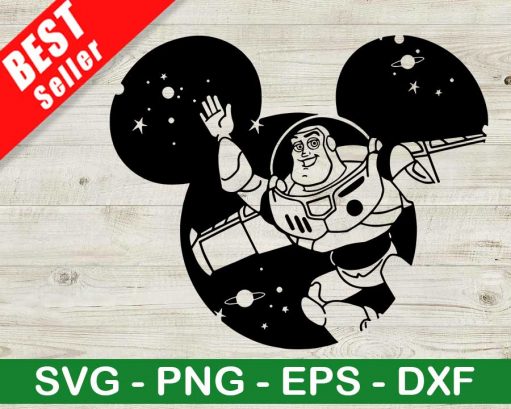 Buzz Lightyear Mickey Head SVG