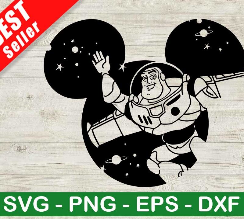 Buzz Lightyear Mickey Head SVG