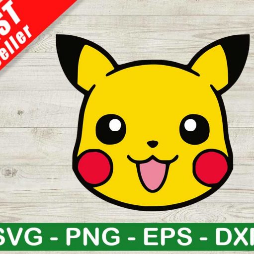 Cute Pikachu Face SVG