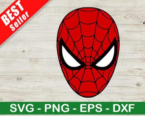 Spiderman Mask Svg, Spiderman Face Svg, Marvel Svg