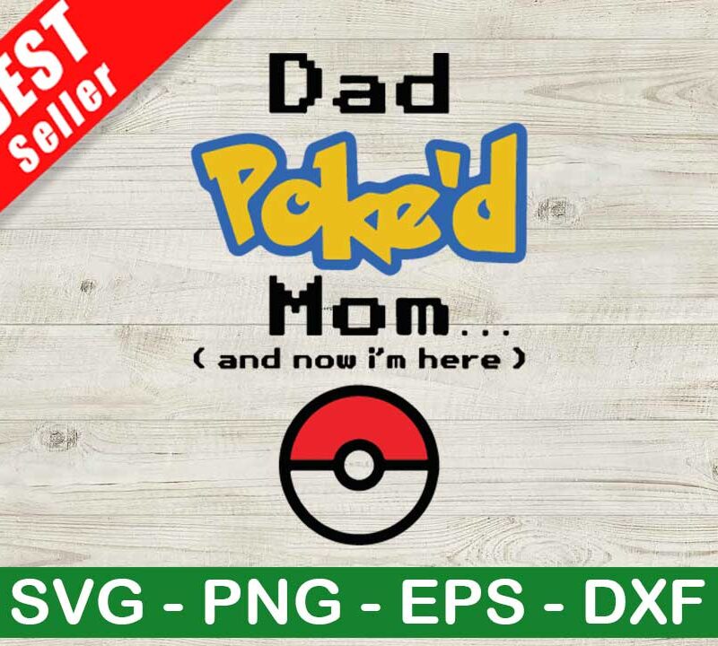 Pokemon Dad Pokemon Mom SVG, Pokemon SVG, Mother's Day SVG