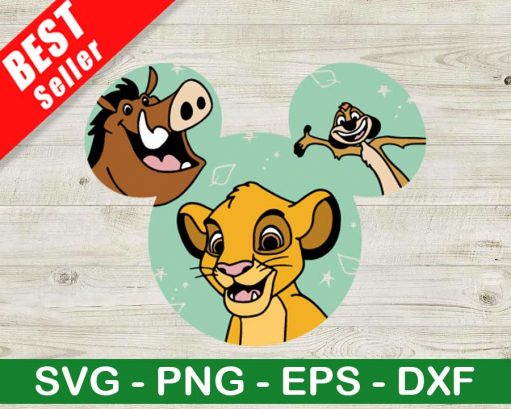 Lion King Mickey Head SVG