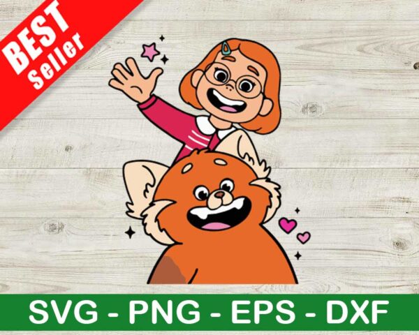 Mei mei Red Panda SVG