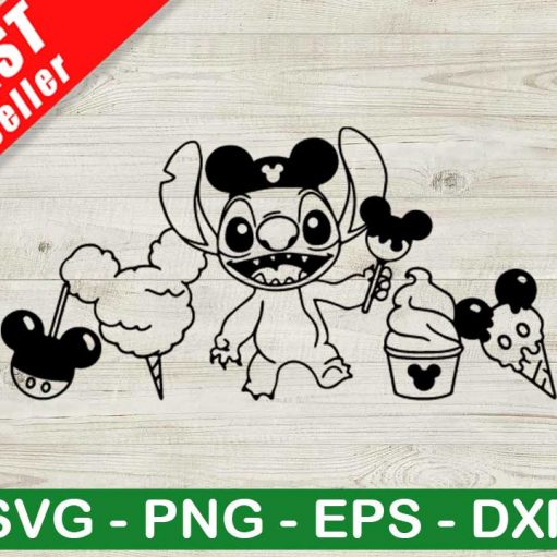 Disney Stitch And Friends SVG, Mickey Ears SVG, Disney Movies SVG