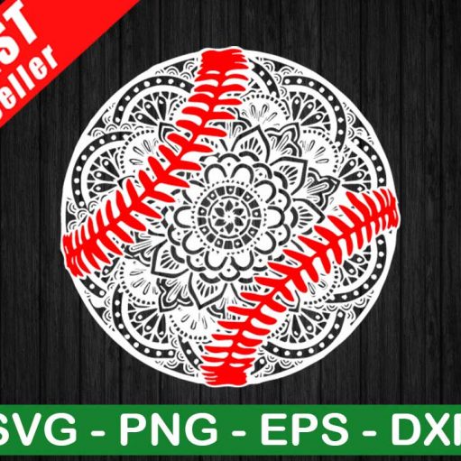 Cart 2 Mandala Baseball SVG