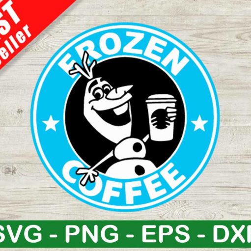 Frozen Coffee SVG, Olaf Coffee SVG, Disney Starbucks Coffee Logo SVG