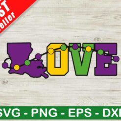 Mardi Gras Love SVG