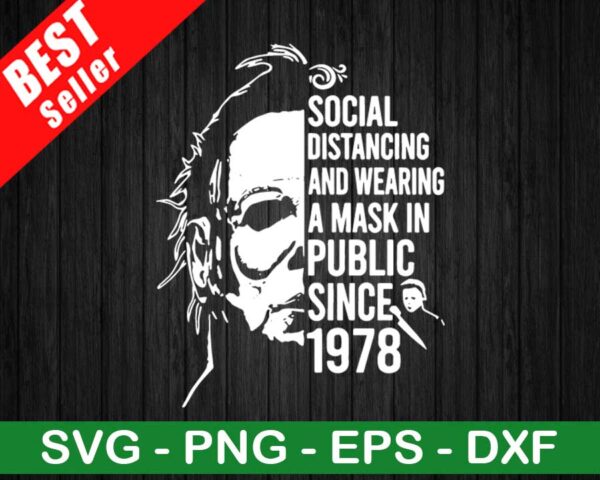 Michael Myers Social Distancing SVG
