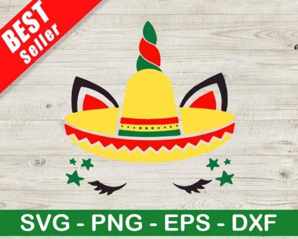 Cinco De Mayo Unicorn SVG