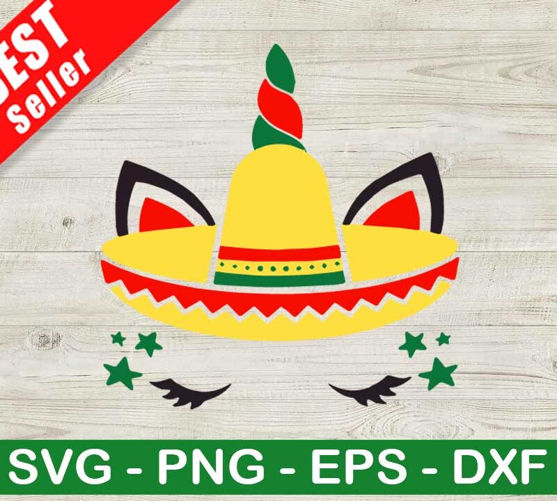 Cinco De Mayo Unicorn SVG