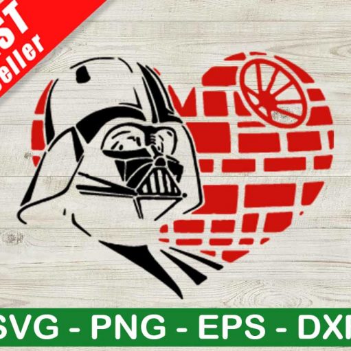 Darth Vader Heart SVG, Star Wars SVG, Star Wars Movies SVG