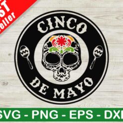 Cinco De Mayo Skull SVG
