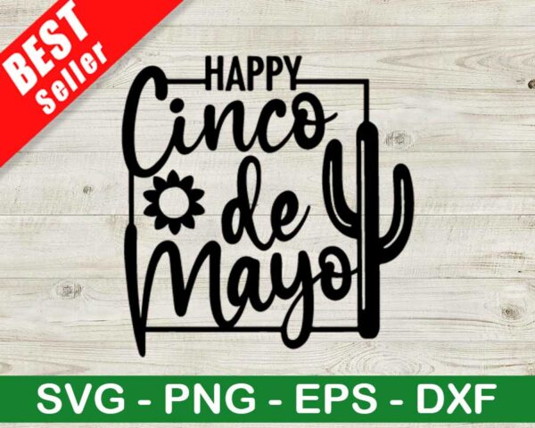 Cinco De Mayo Cactus SVG