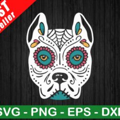 Sugar Skull Dog SVG