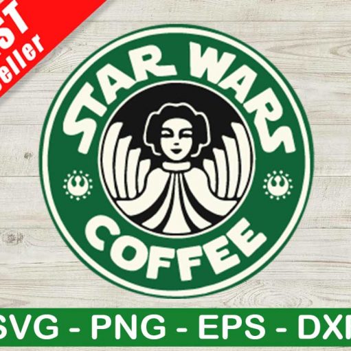 Star Wars Coffee SVG, Star Wars Starbucks Logo SVG, Coffee Logo SVG