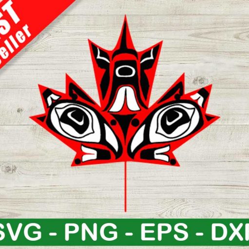 Canada Maple Leaf Native SVG, Canada Leaf SVG, Canada Maple Leaf SVG