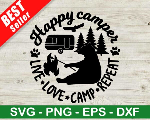 Happy Camper SVG