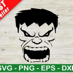 The Hulk Face SVG