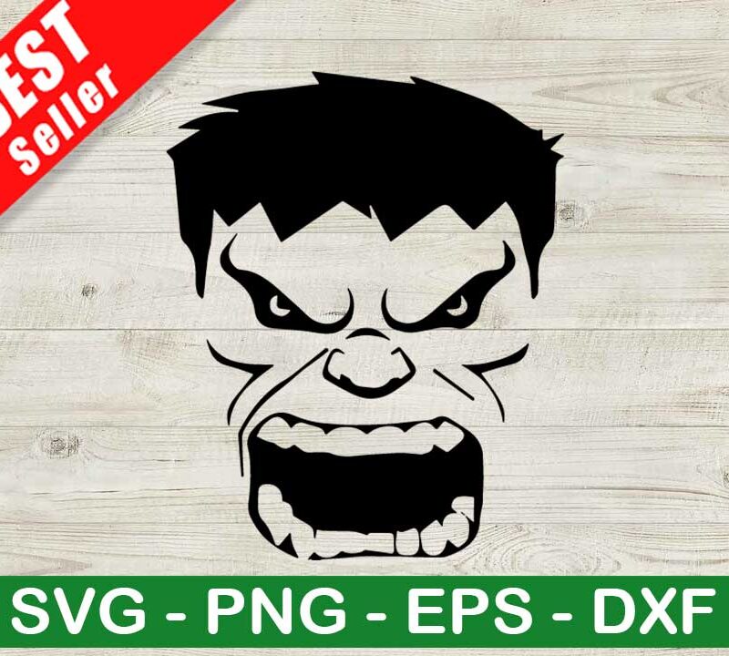 The Hulk Face SVG
