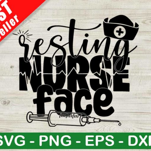 Resting Nurse Face Svg