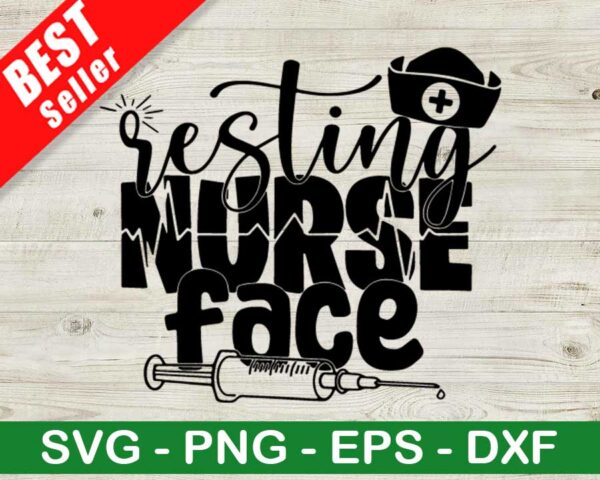 Resting Nurse Face SVG