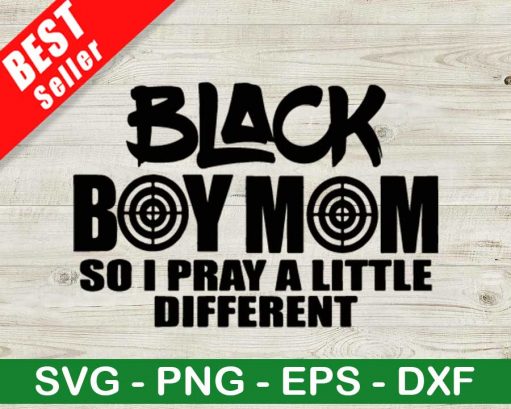 Black Boy Mom Svg