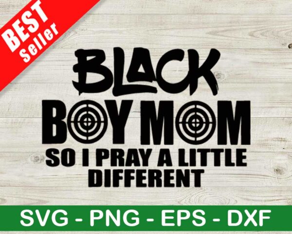 Black Boy Mom SVG
