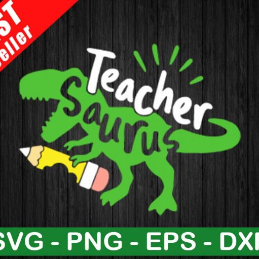 Teacher Saurus Svg