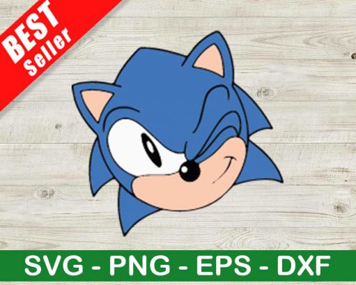 Sonic Face SVG