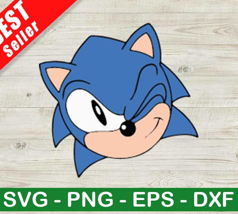 Sonic Face SVG