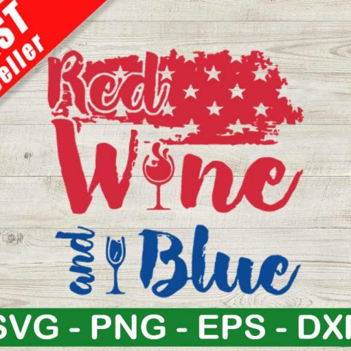 Red Wine And Blue SVG