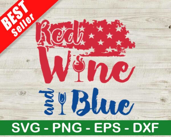 Red Wine And Blue SVG