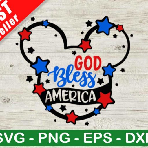 Disney God Bless America SVG