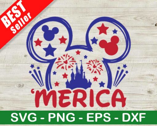 Mickey Mouse Merica SVG