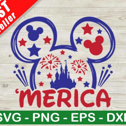 Mickey Mouse Merica SVG