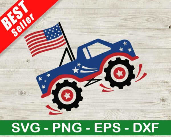 Independence Monster Truck SVG