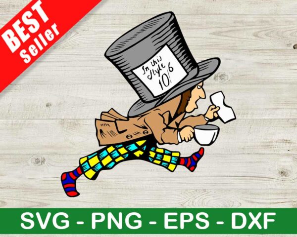 Disney Mad Hatter SVG