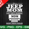 I'M A Jeep Mom Like Normal Mom Svg