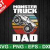 Monster Truck Dad Svg