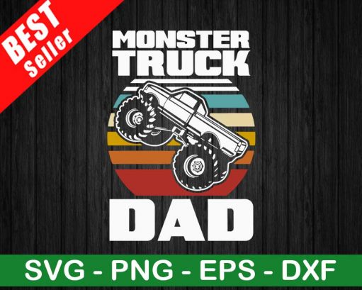 Monster Truck Dad Svg