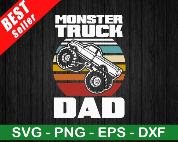 Monster Truck Dad SVG