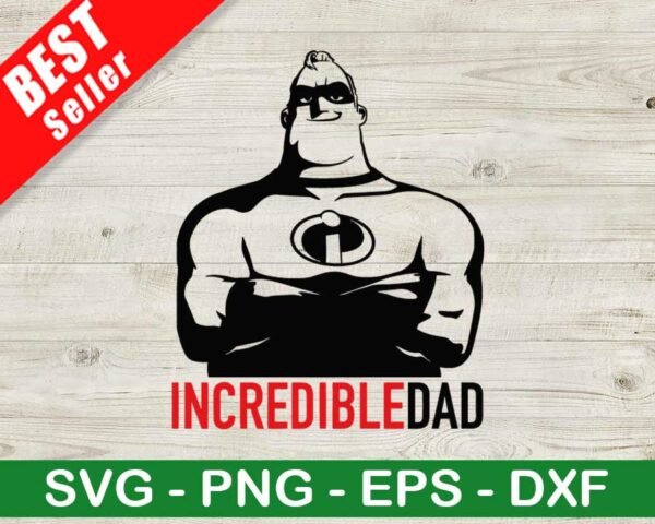 Disney Incredible Dad SVG