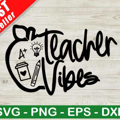 Teacher Vibes SVG